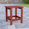 Flash Furniture Charlestown All-Weather Poly Resin Wood Adirondack Side Table in Red JJ-T14001-RED-GG - alternate 1